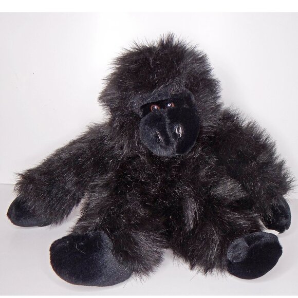 Vintage Stuffed Animal Plush Gorilla 10"  Black New Old Stock from RetaiL Store - Picture 1 of 7